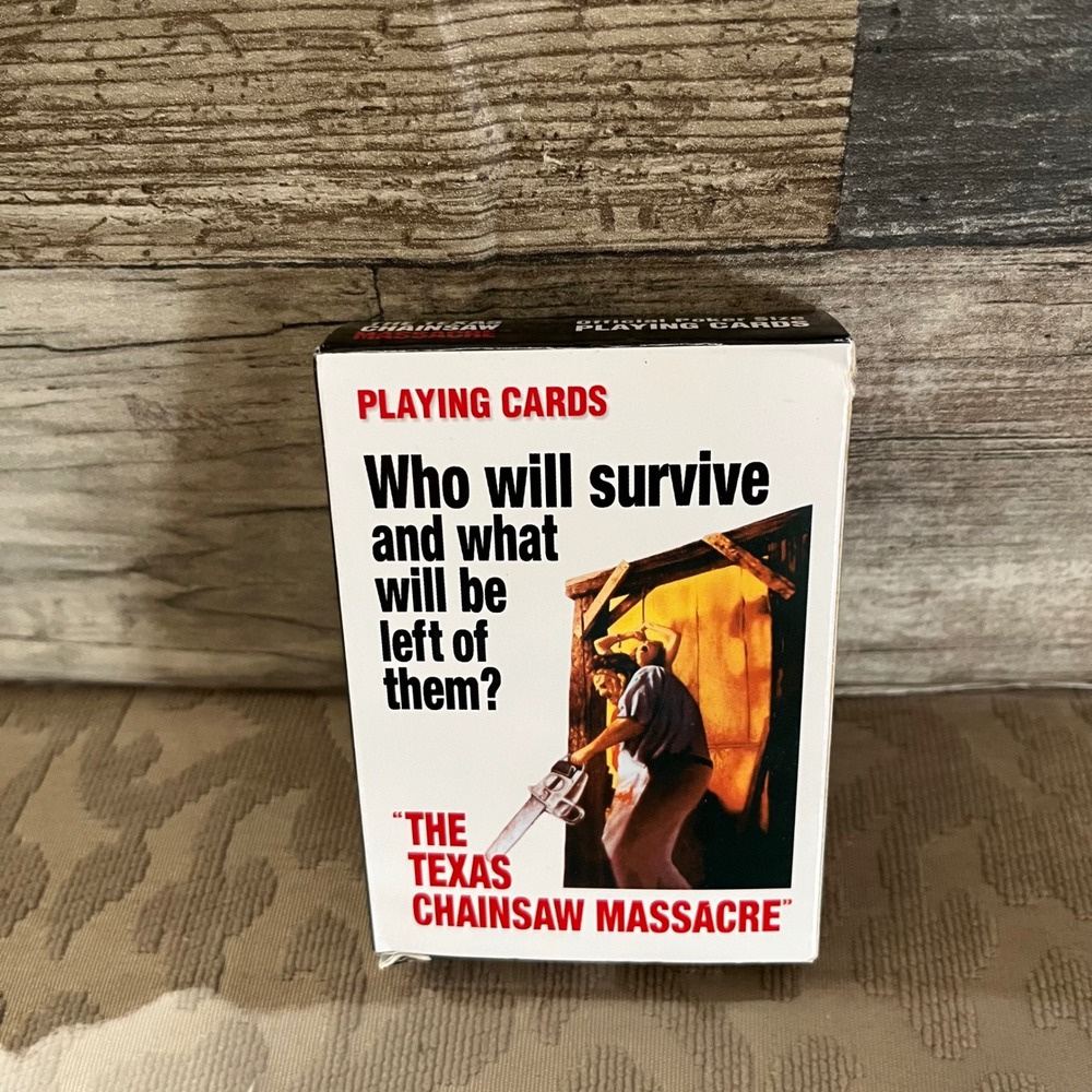 Texas Chainsaw Massacre Play Cards Aquarius Horror Movie Leatherface Poker Deck